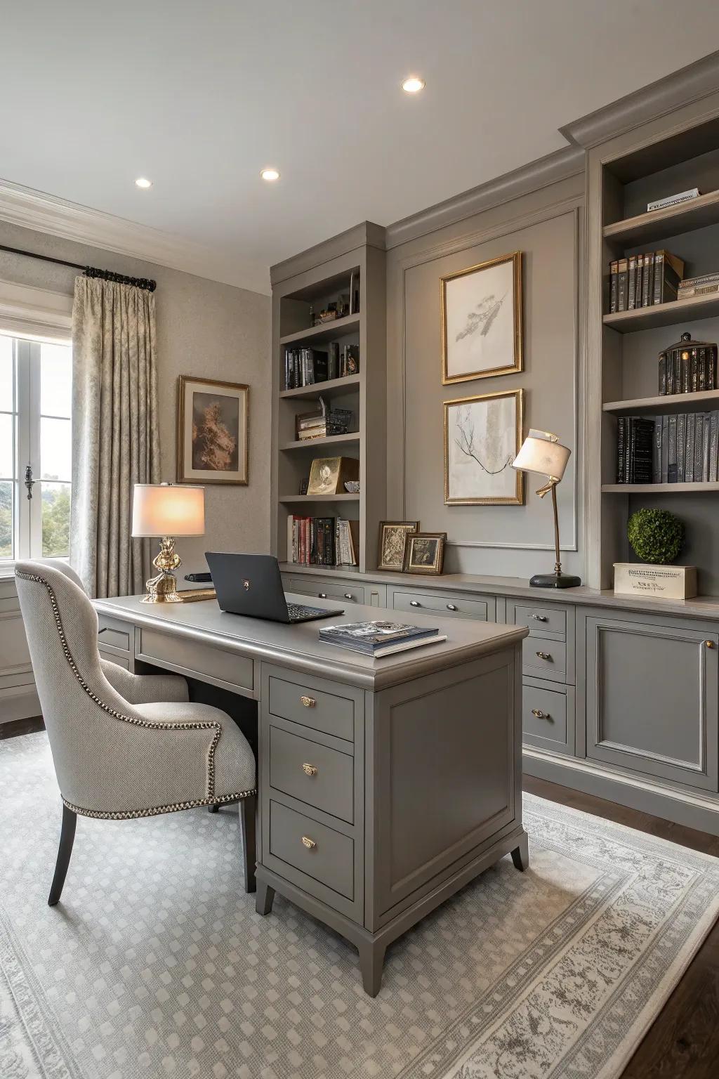 Stone desks offer timeless elegance and versatility.