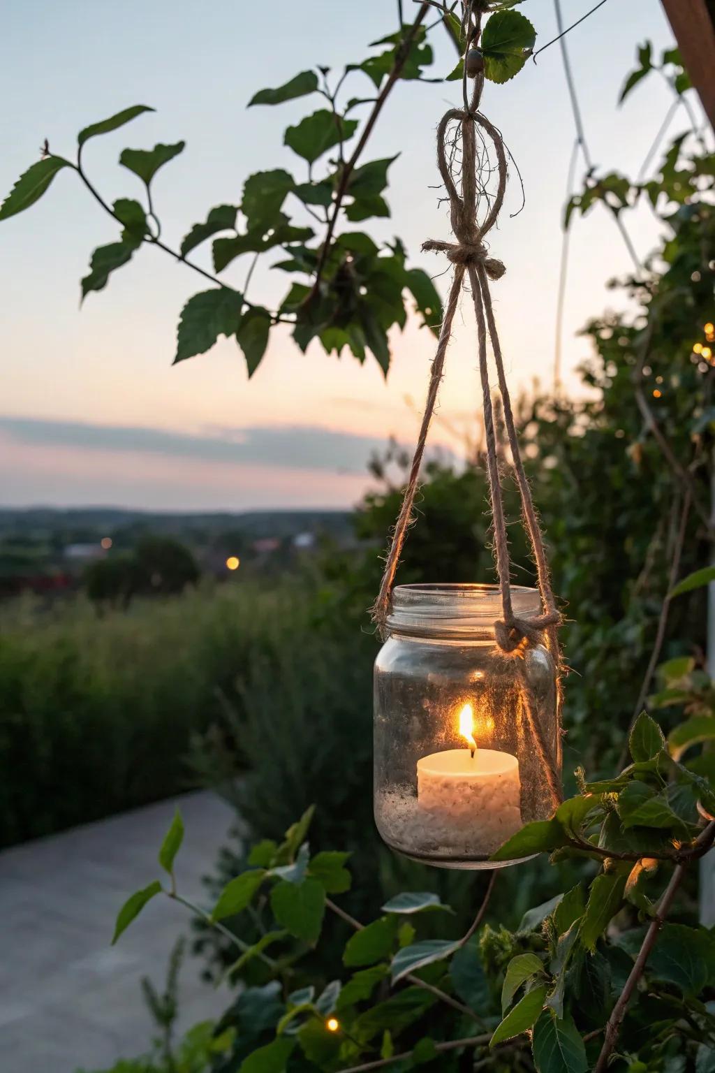 Transform your garden with the enchanting glow of DIY jar lights, perfect for magical evenings.
