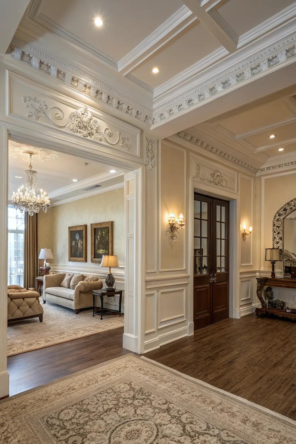 Moldings impart elegance and distinction to your abode.