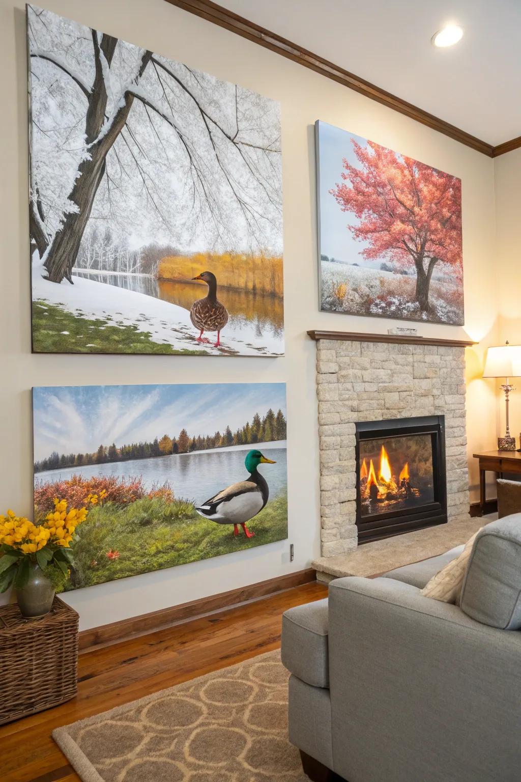 Themed bird decor keeps your aesthetic lively and novel.