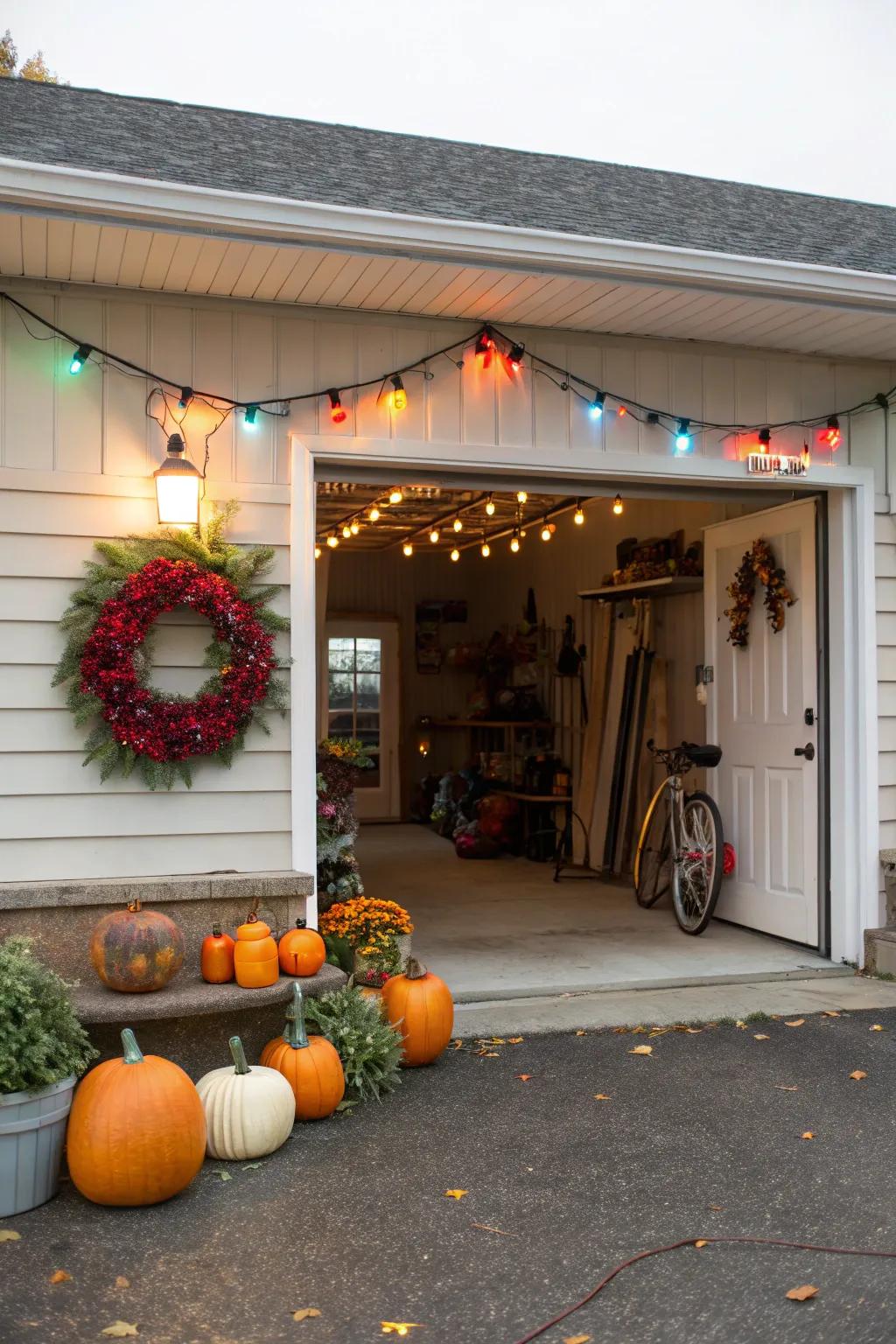 Seasonal decor brings warmth and personality to your entryway.