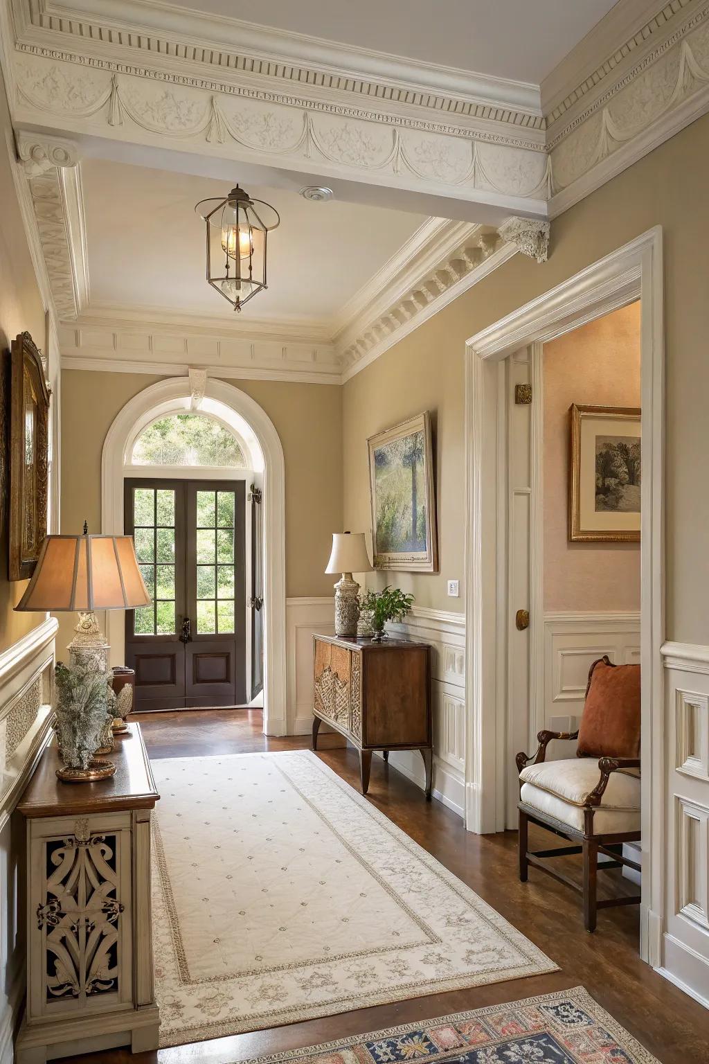 Layering molding adds depth and character.