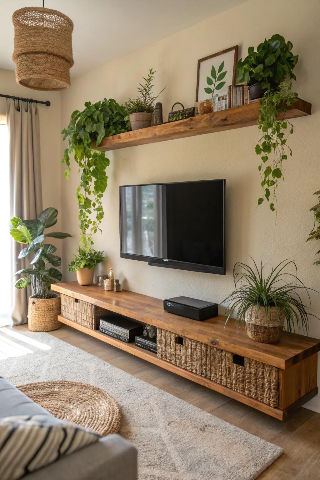 Opt for sustainability with a drifting ledge crafted from eco-conscious materials.