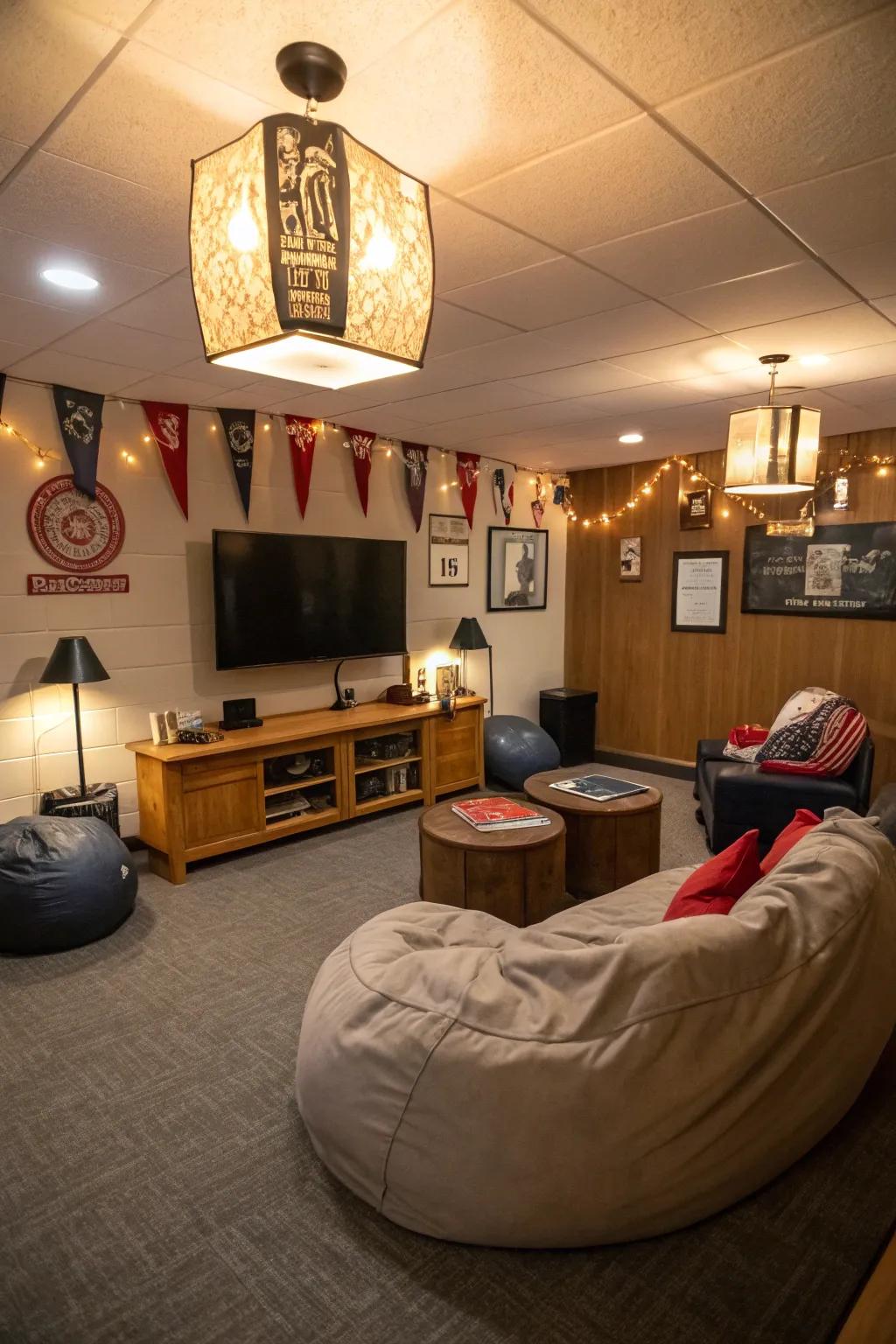 Unique lighting elements can elevate your room's ambiance.
