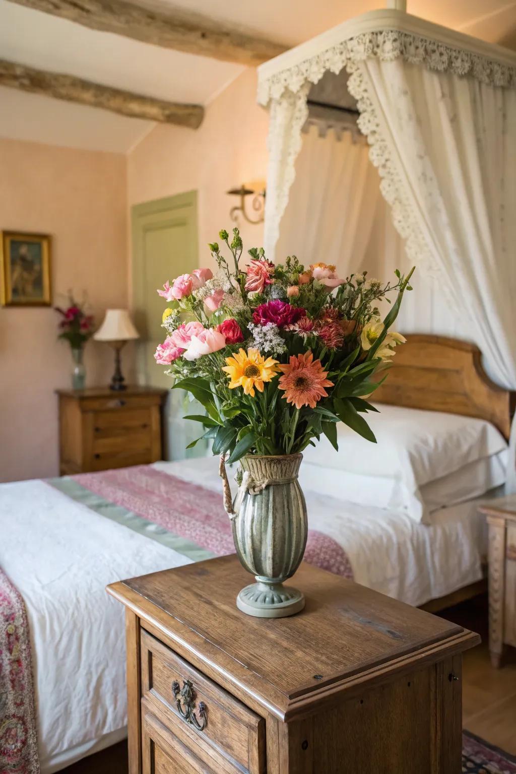 New blossoms bring a hit of color and freshness.