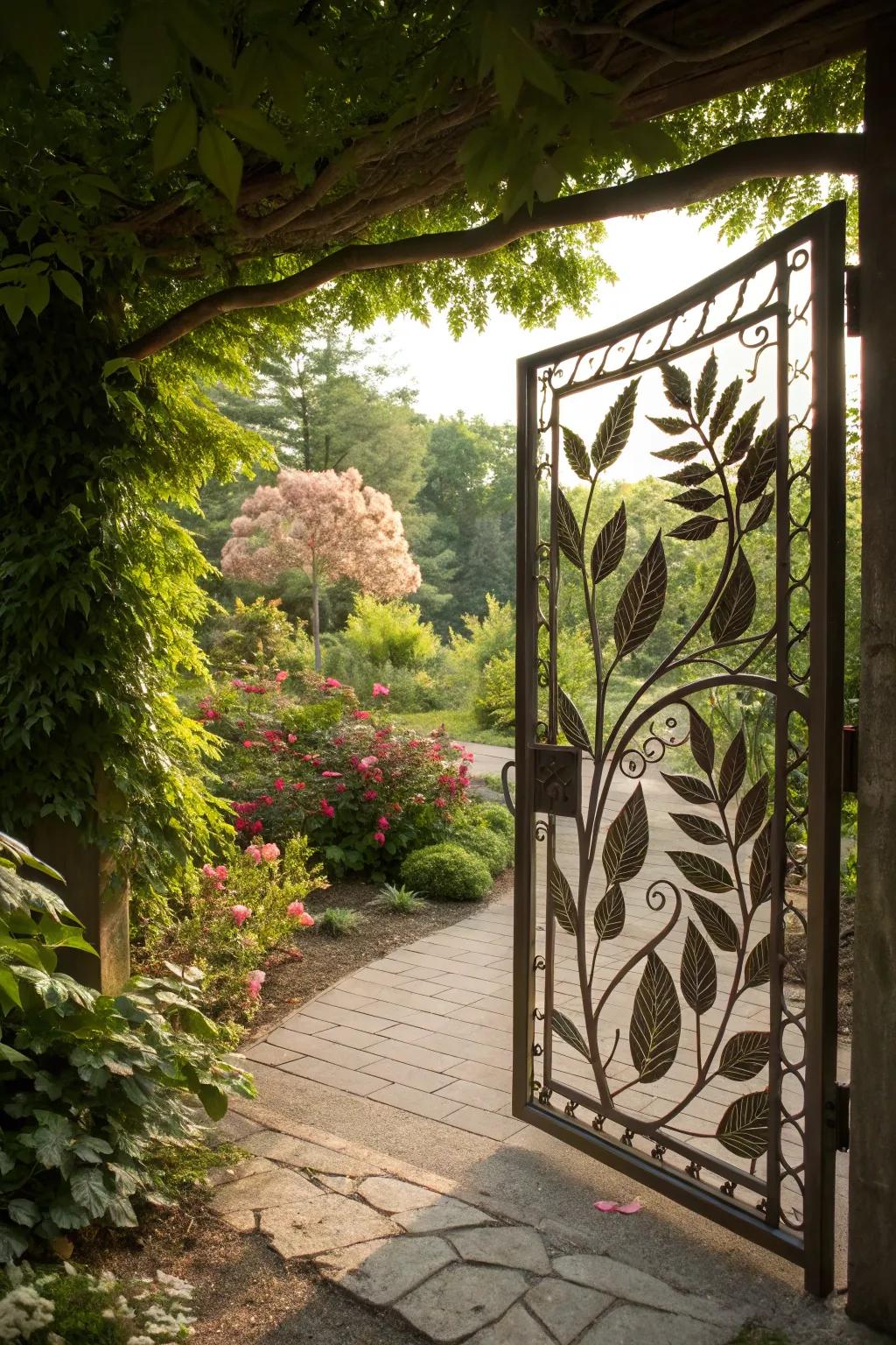 Nature-inspired motifs connect your gate with its surroundings.