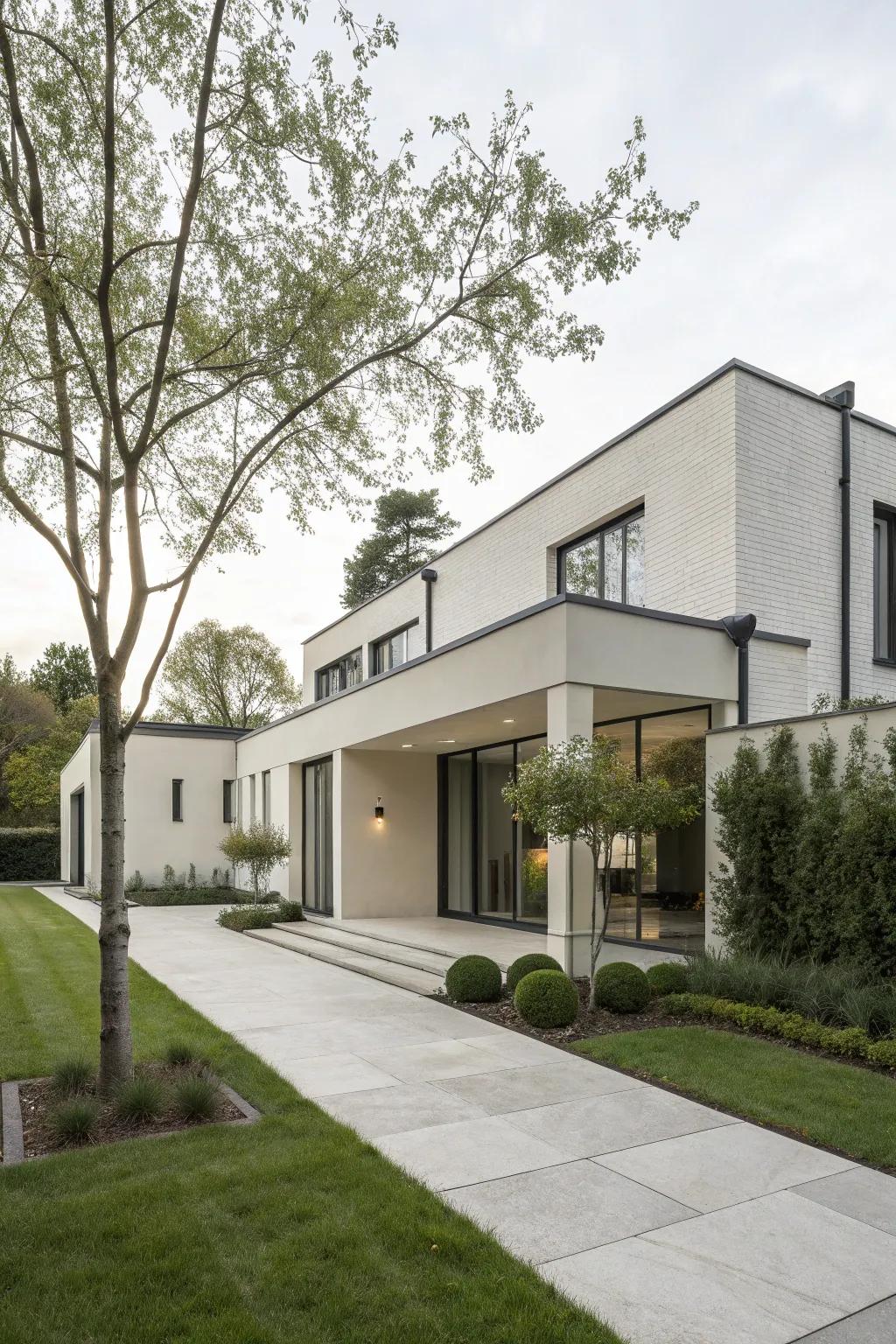 A simple front extension highlights understated beauty.
