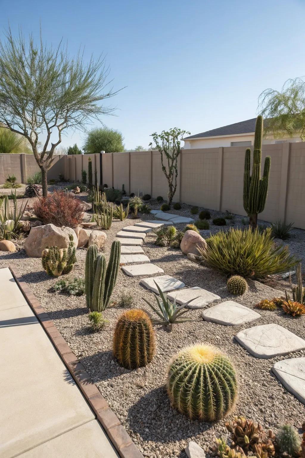 Zen-inspired layout for a tranquil landscape.
