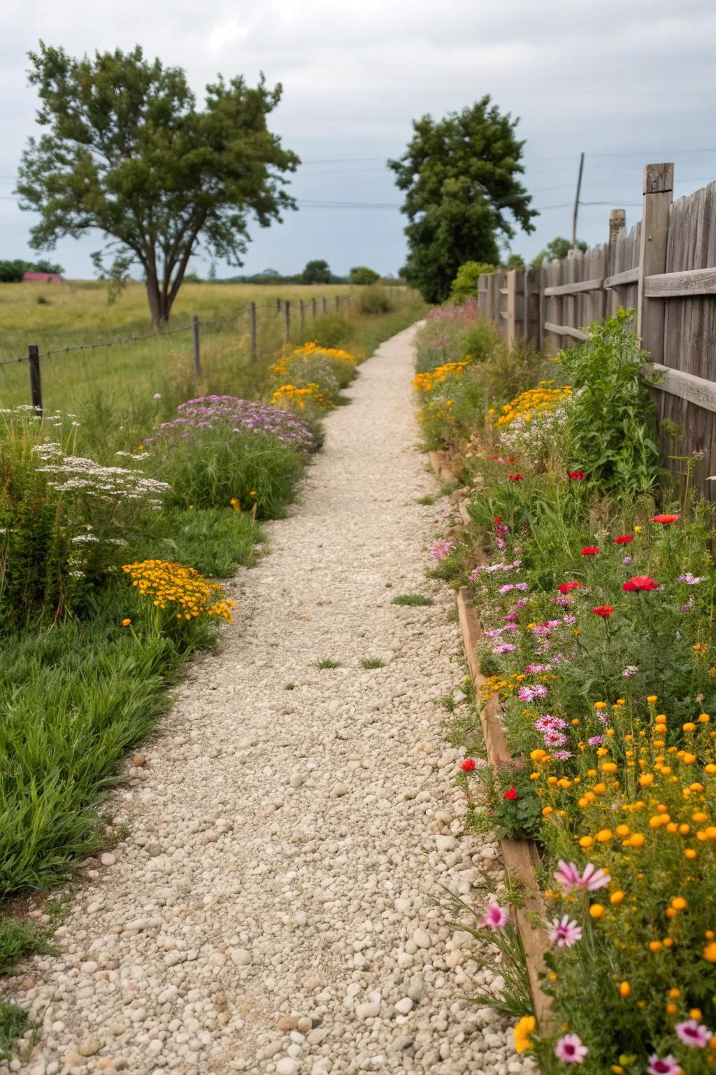 Shingle paths offer a rustic and charming appeal.