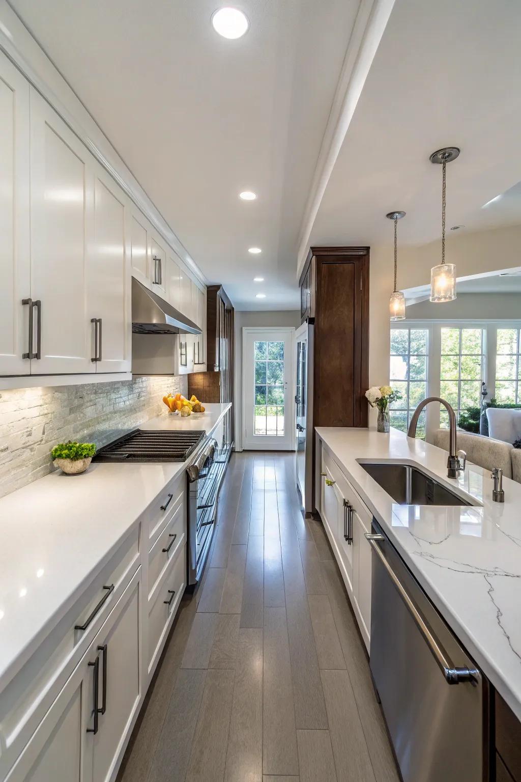 Premium countertops boost resilience and elegance.