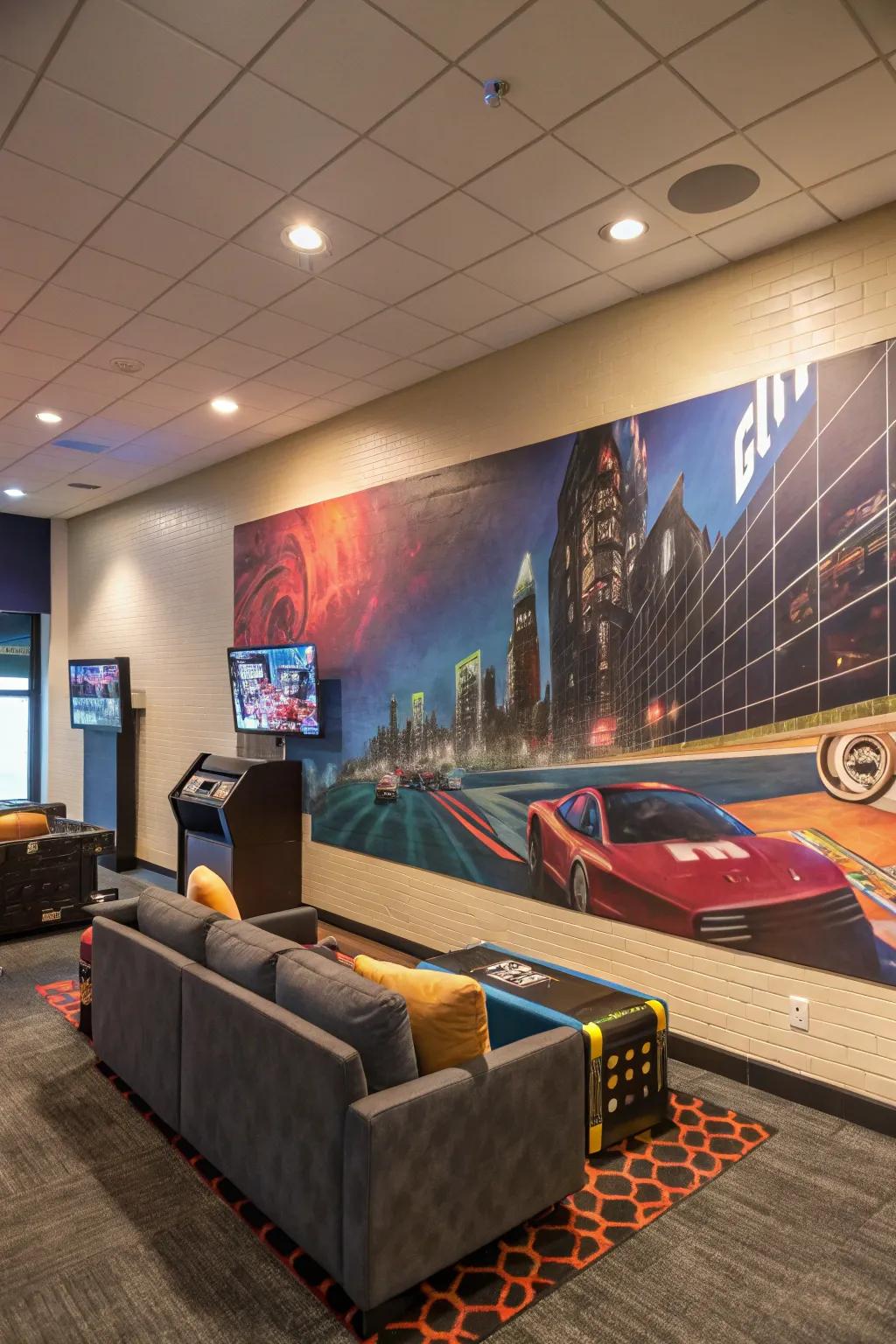 Photo murals personalize and enhance your space.