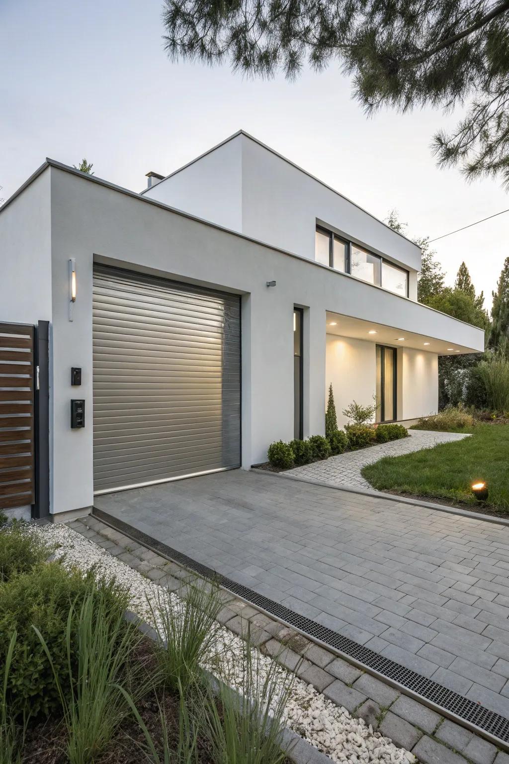 Alloy surfaces introduce a futuristic and streamlined touch to your home's facade.