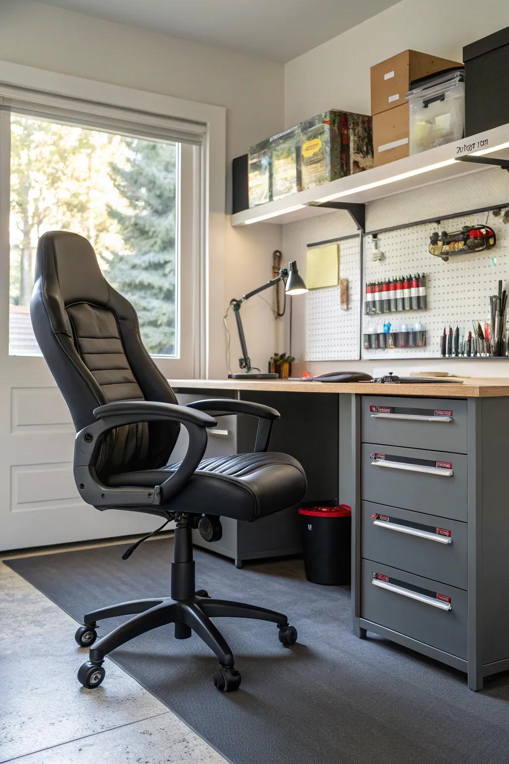 Support your posture through ergonomic seating.