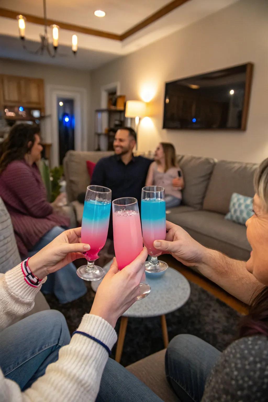 A fun and interactive drink reveal that keeps guests guessing.