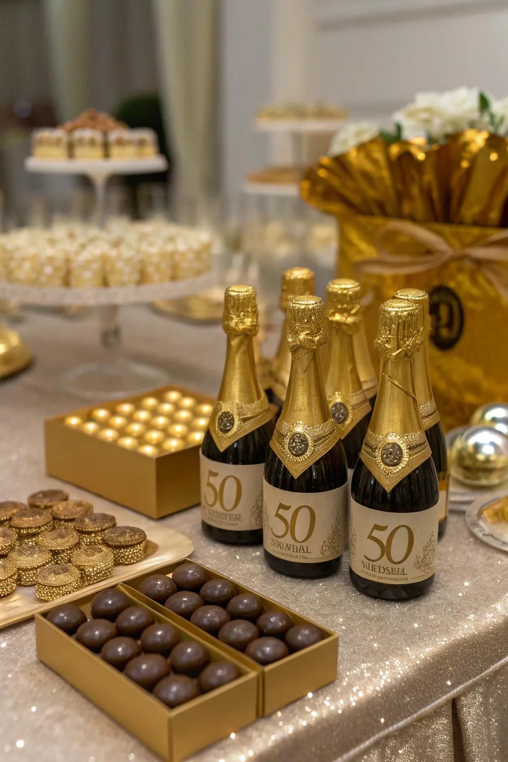 Gifted tokens present a pleasant message of thanks to attendees.