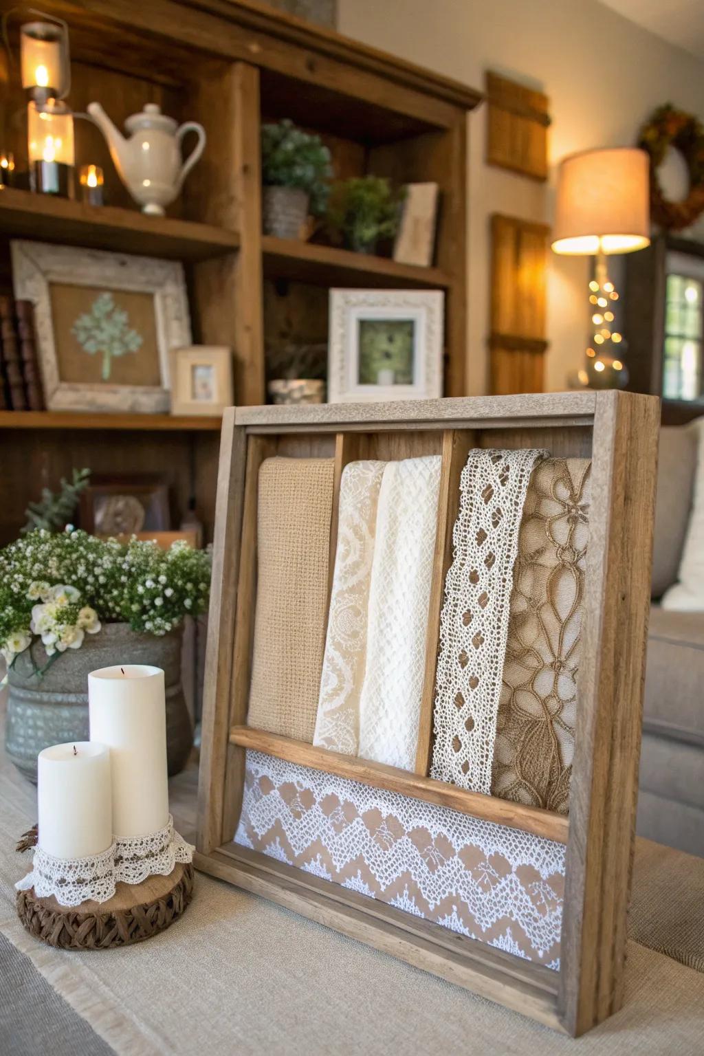 Contribute warmth through structured fabrics.