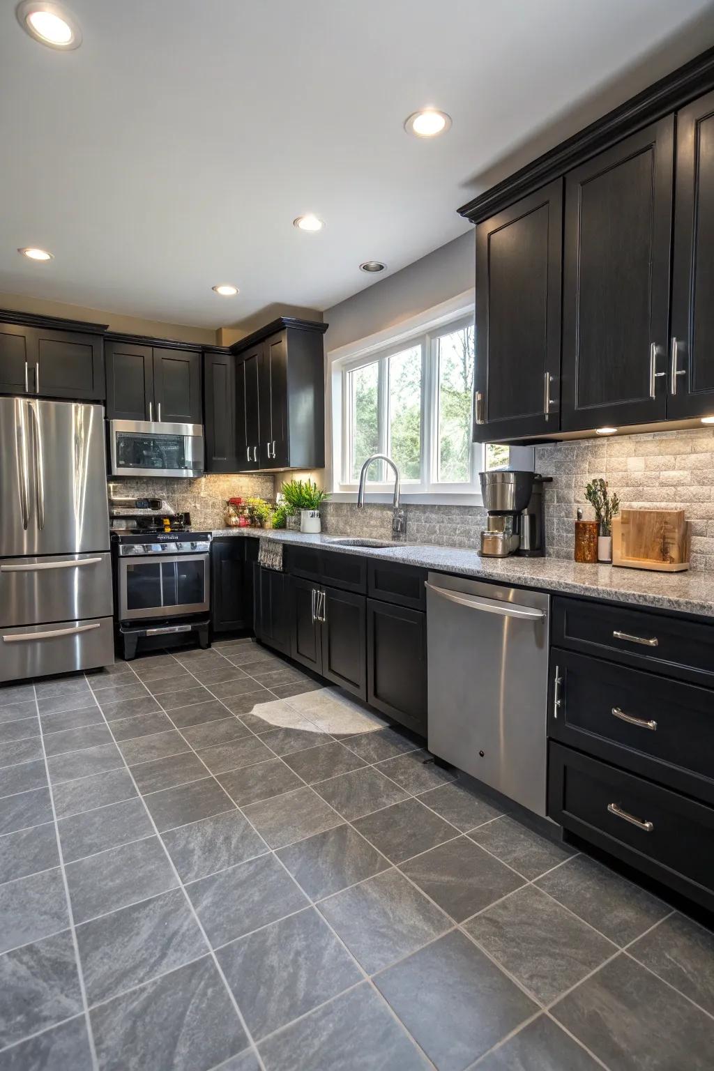 Ash floor covering adds warmth and balance.