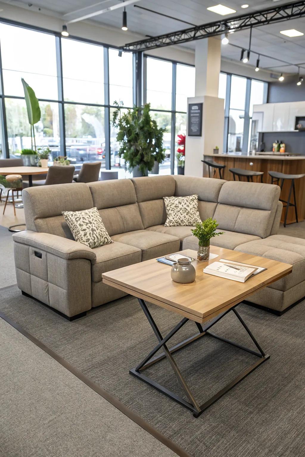 Adaptable furnishings conform to different occasions effortlessly.