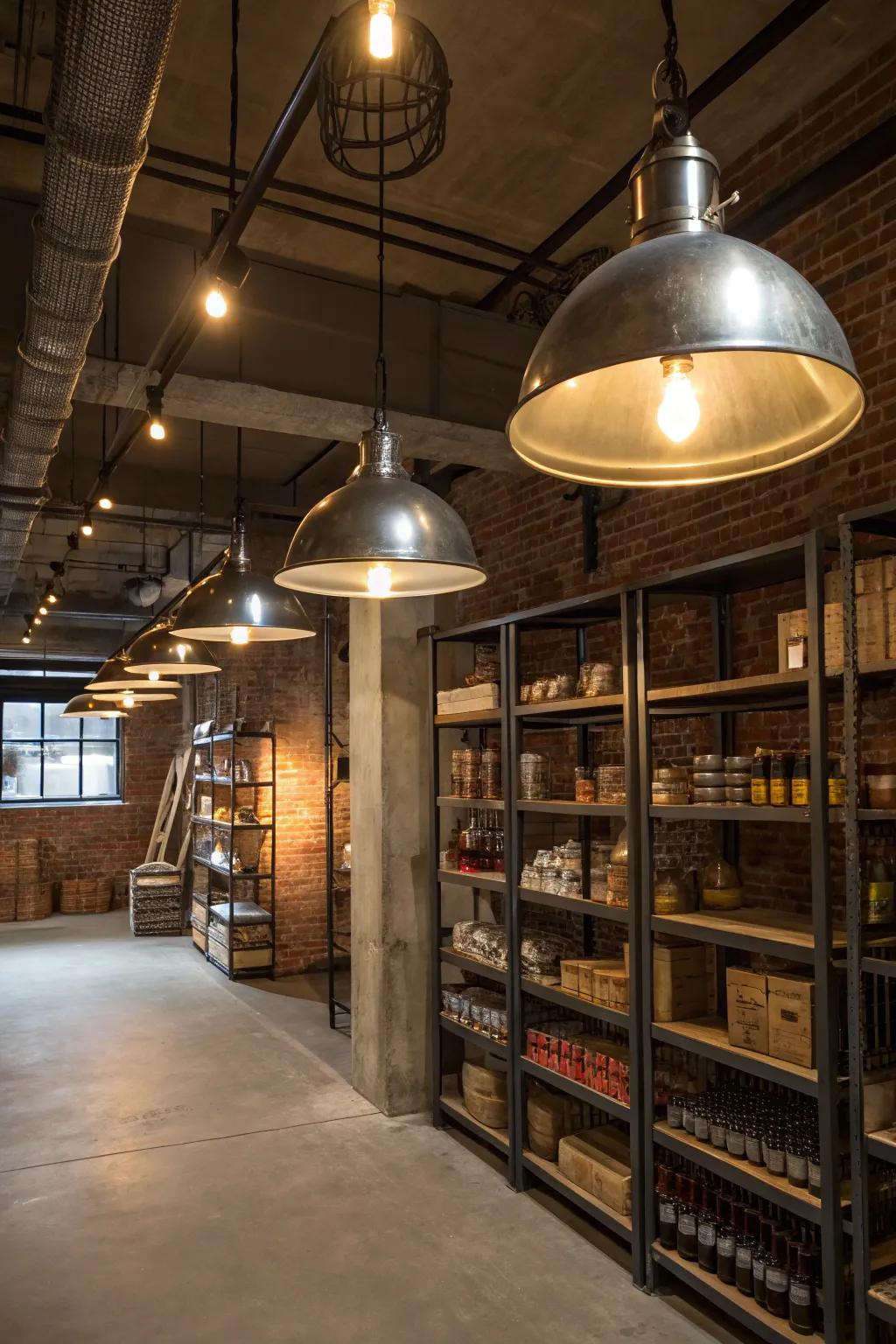 Industrial components add a raw, urban edge to your space.