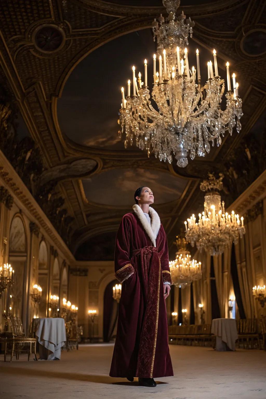 An sophisticated vampire duchess robe exudes sophistication.