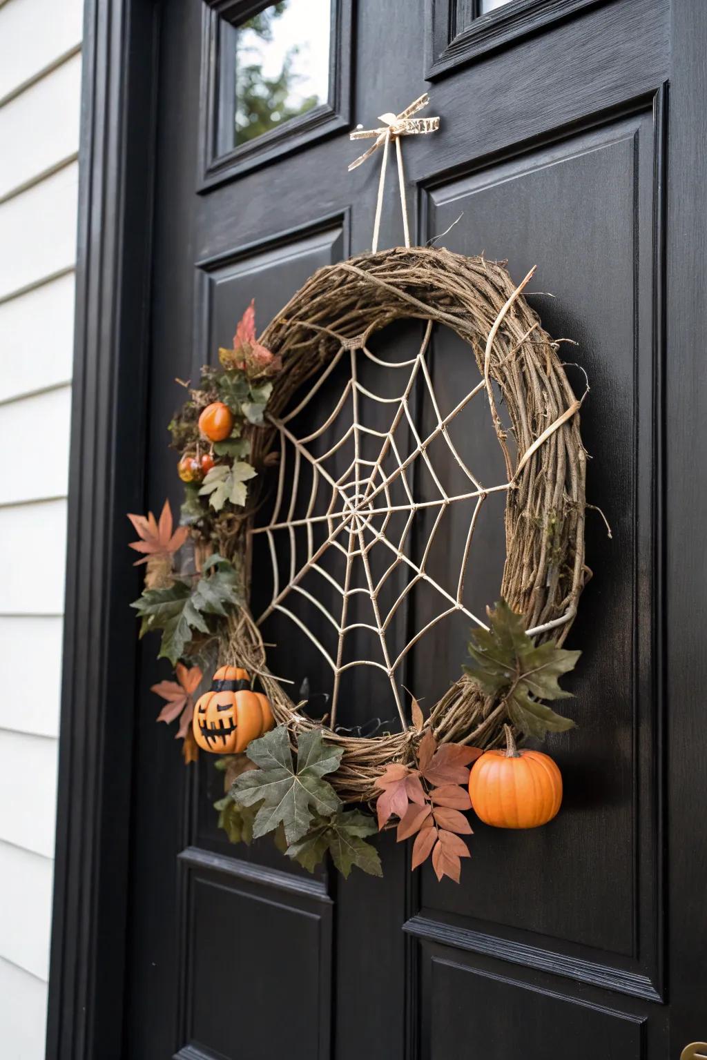 A modern accent using a wicked net of strands.