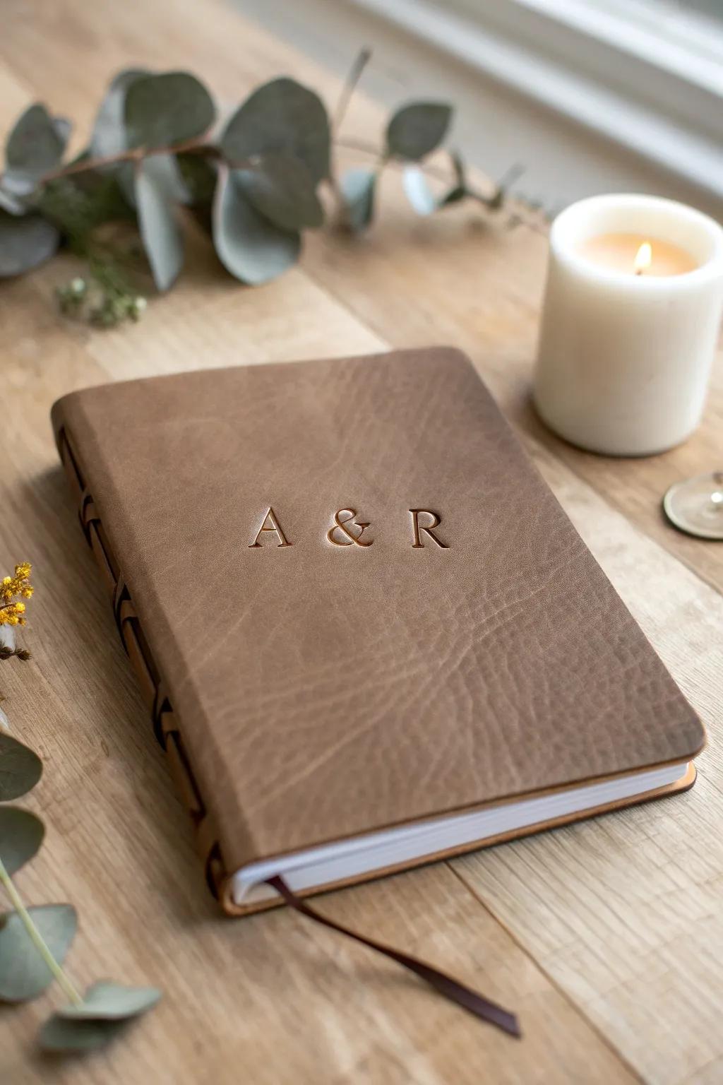 Craft a personalized treasure: A beautifully stamped writing pad for your loved one.
