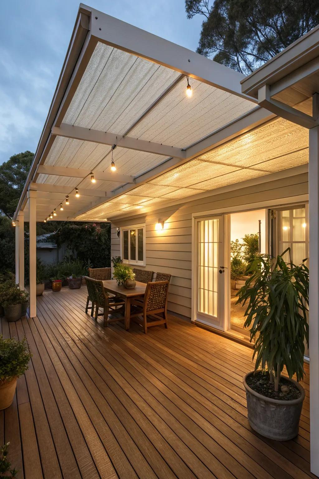 Protected boards make sure your deck stays warm and welcoming.
