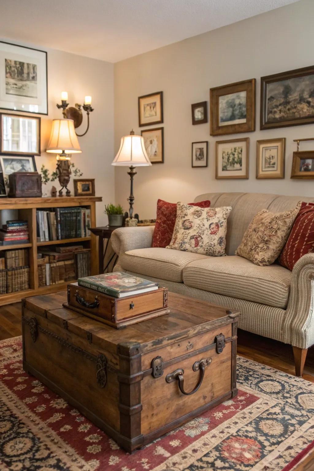 Inject character and authenticity with vintage items.