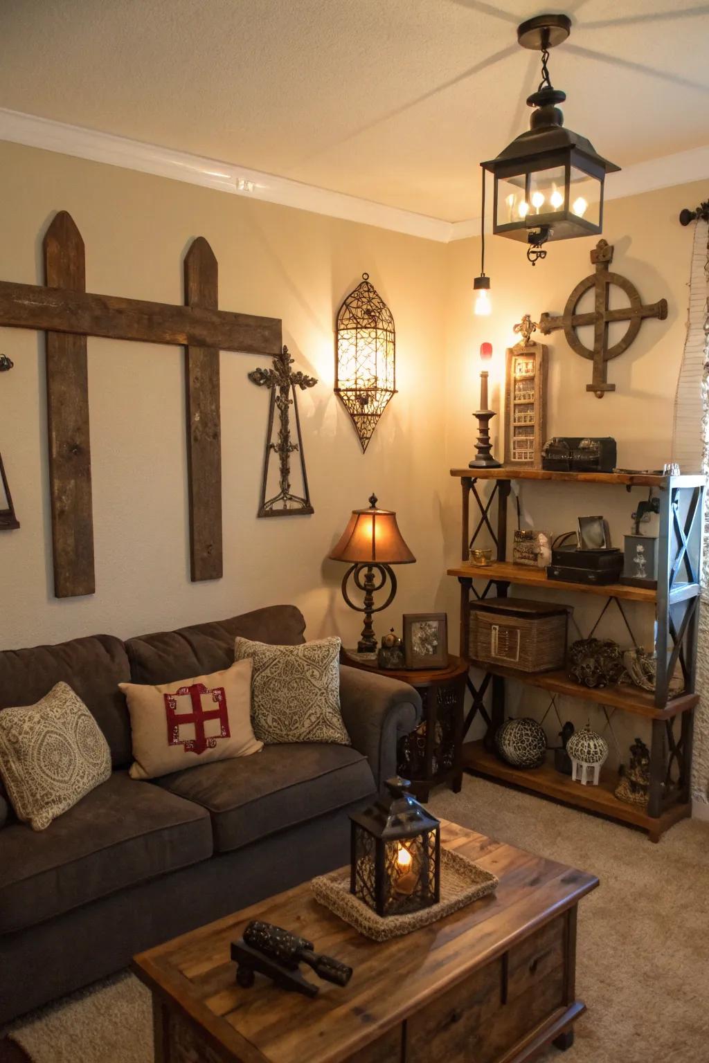 Unusual accents infuse intrigue and persona into the decor.