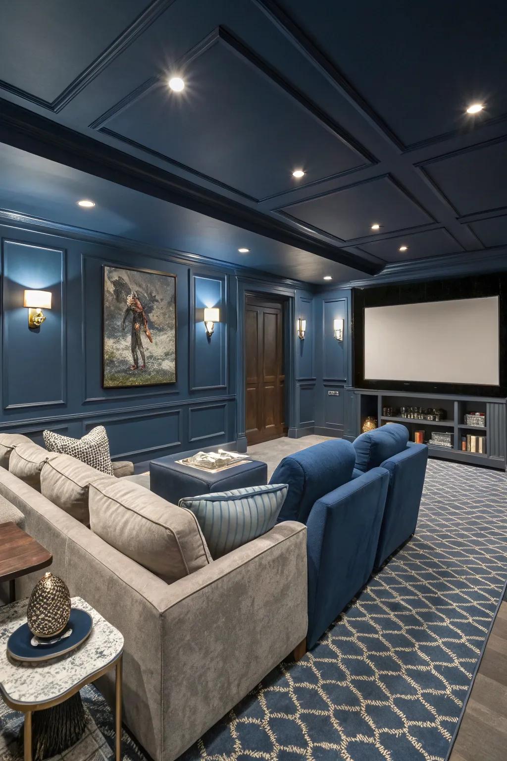 A well-chosen color scheme influences the atmosphere of your media space.
