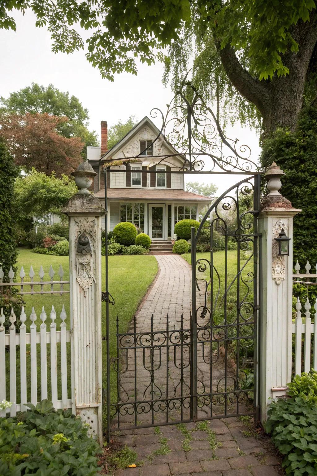 Nostalgic vintage iron access design