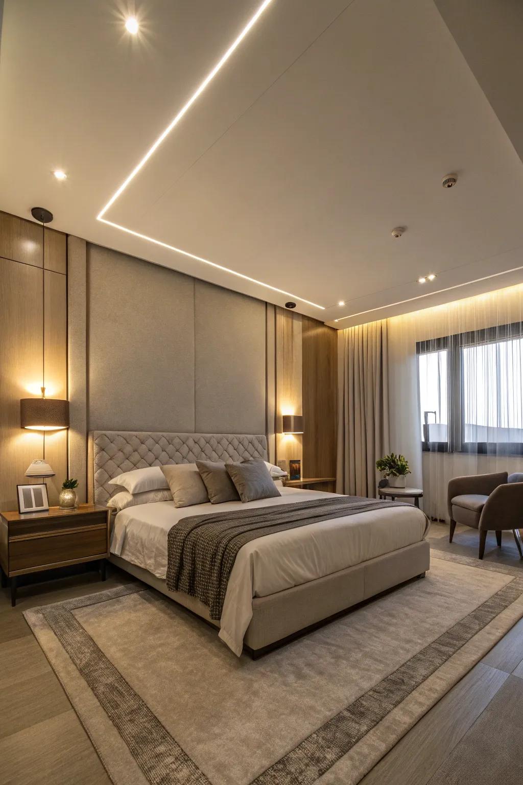Intelligent lighting presenting versatility and modern convenience.