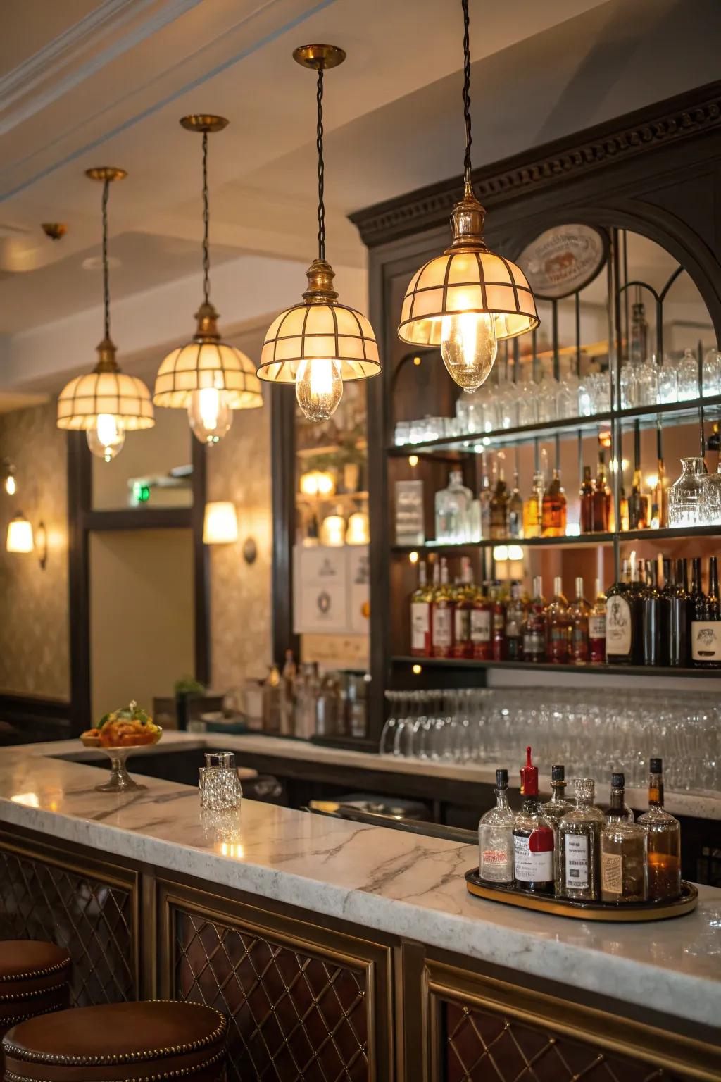 Vintage gear injects timeless charm into the home bar.