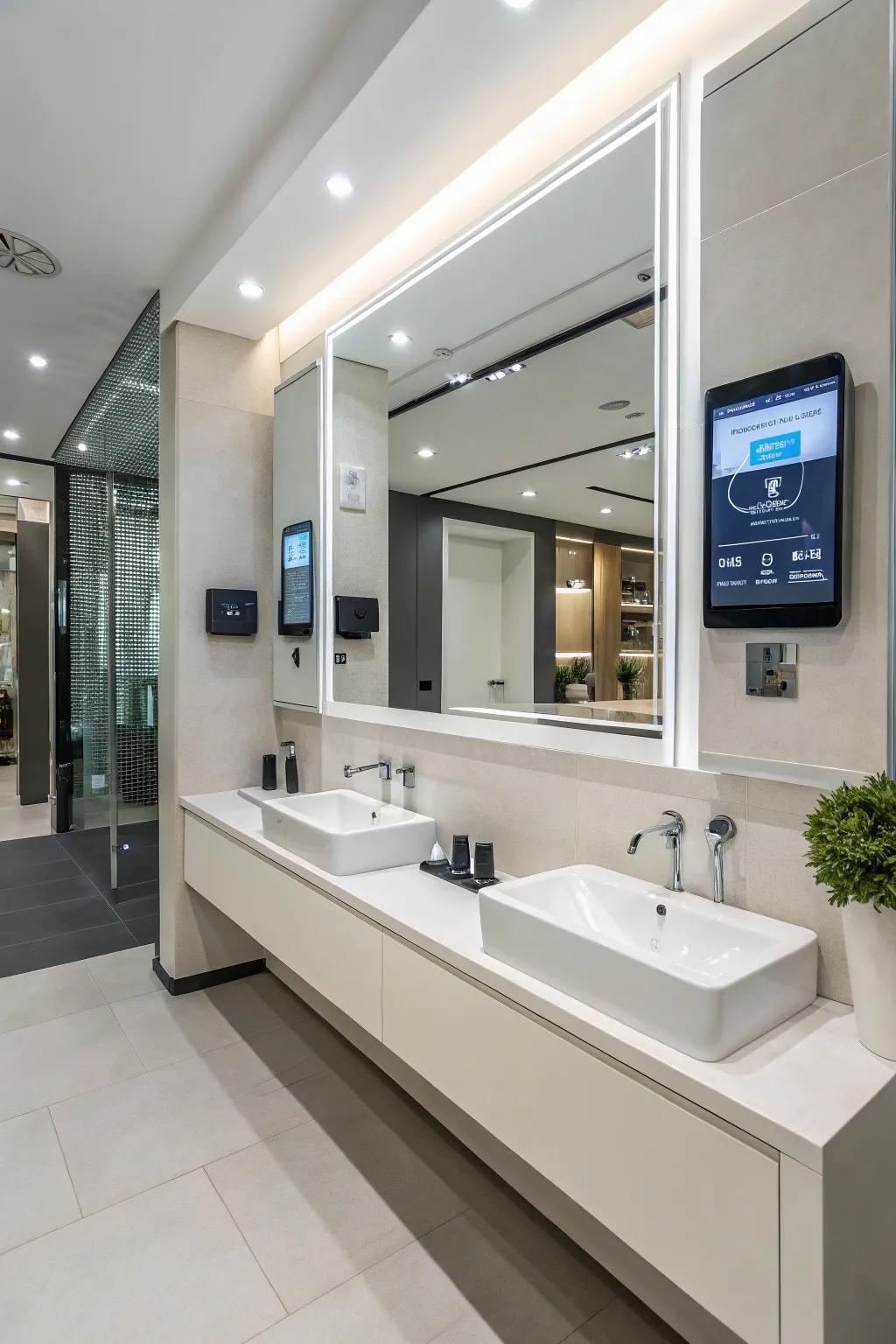 Fused innovations deliver ease to the modern primary bathroom.