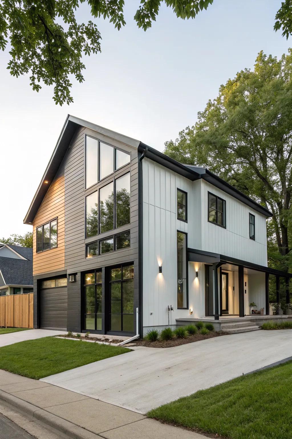 Contrasting accents can emphasize your home's best features.