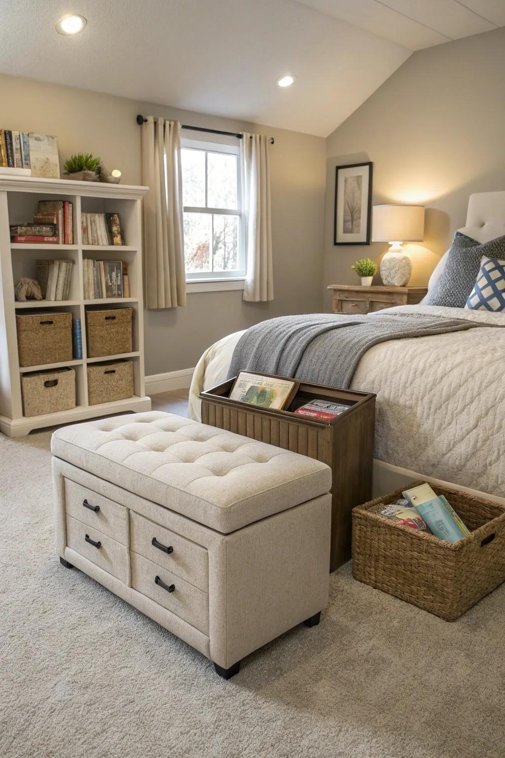 Furniture that does more maximizes space and efficiency.