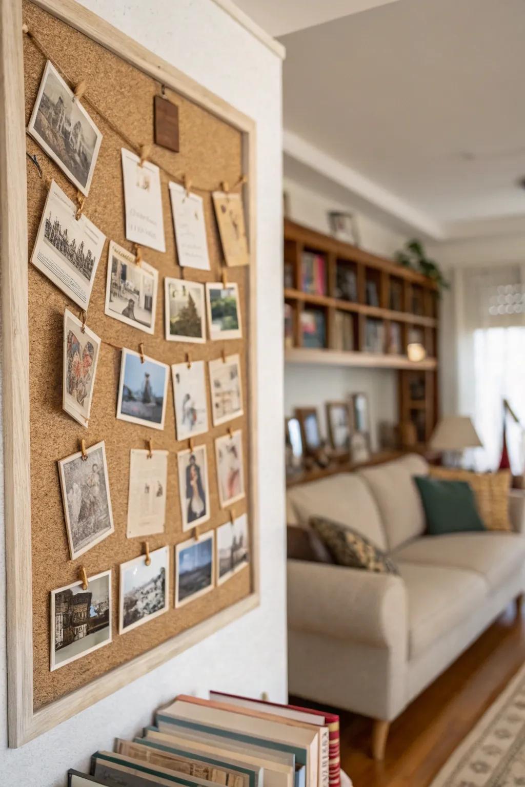 A drawing room display board with time-honored design details.