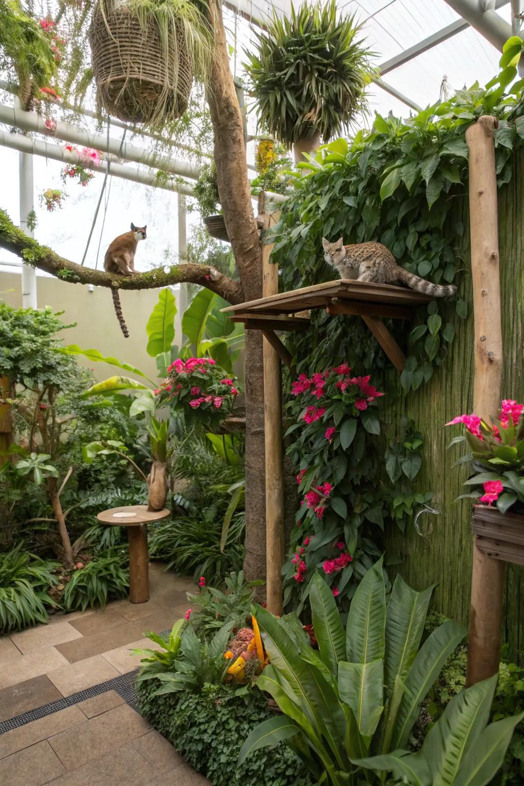 A themed area brings adventure and personalization to your cat area.