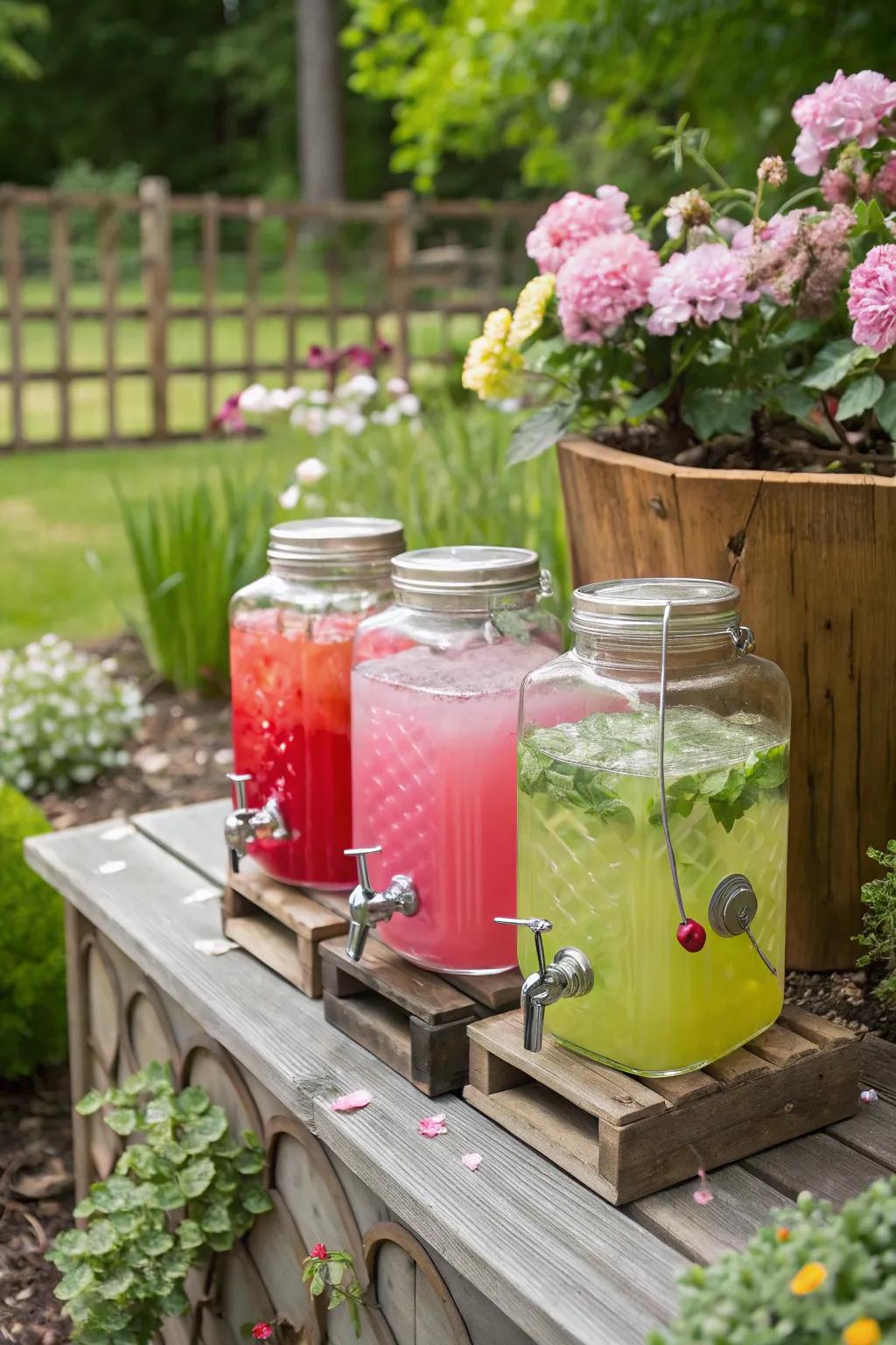 Conserve container servers contribute a nostalgic touch to any gathering.
