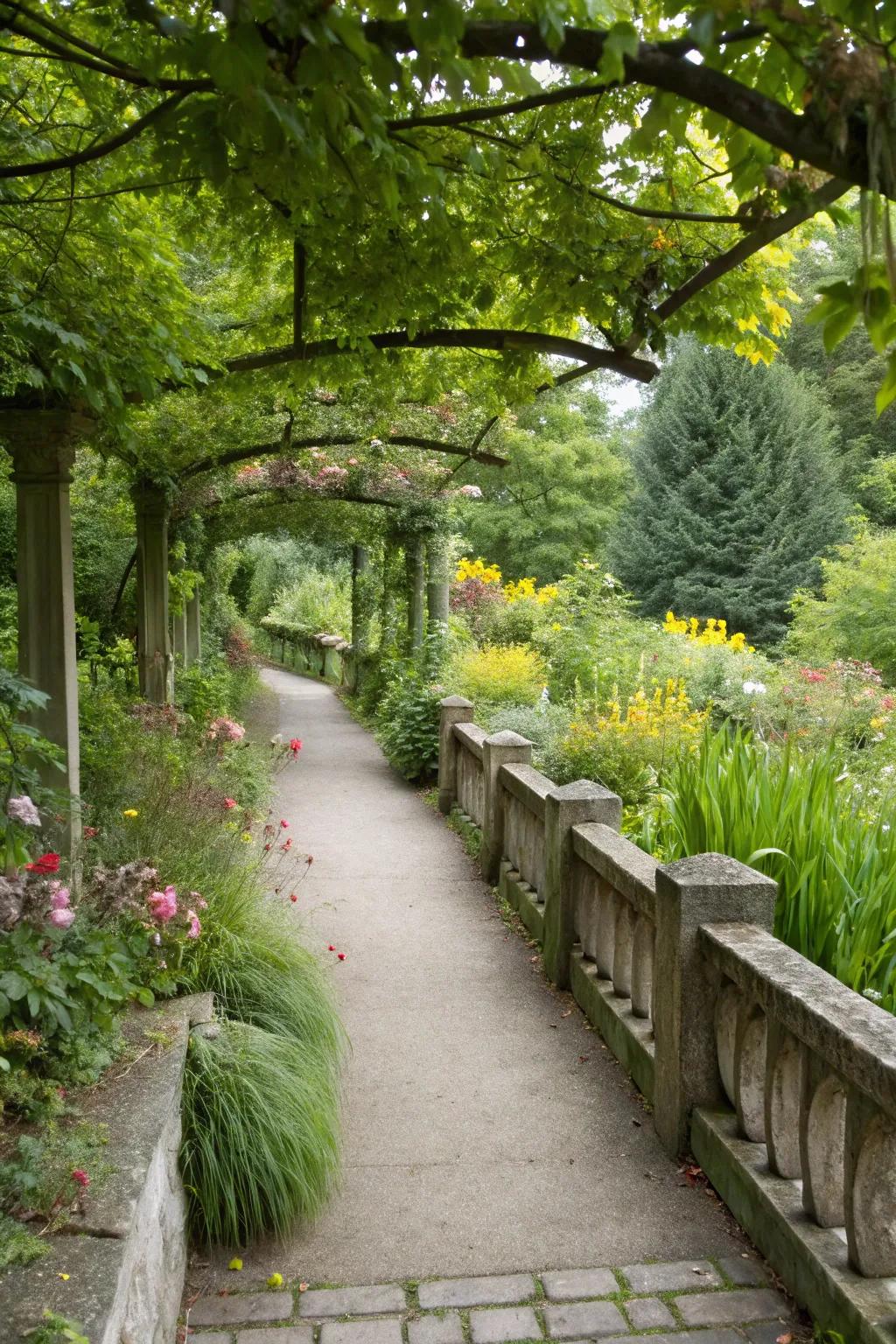 Natural stone boundaries offer organic beauty and durability.