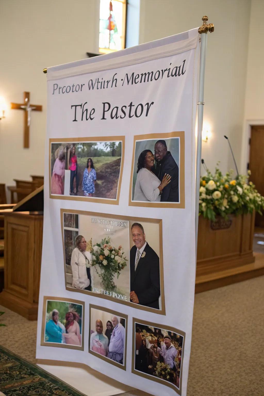 An image compilation banner highlighting shared memories.