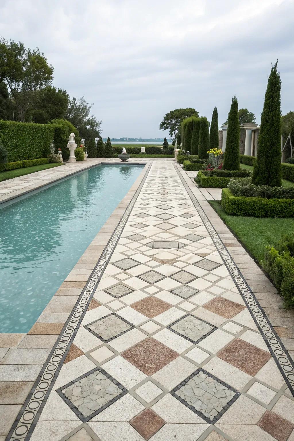 Fancy layouts bring sophistication to your pool area.