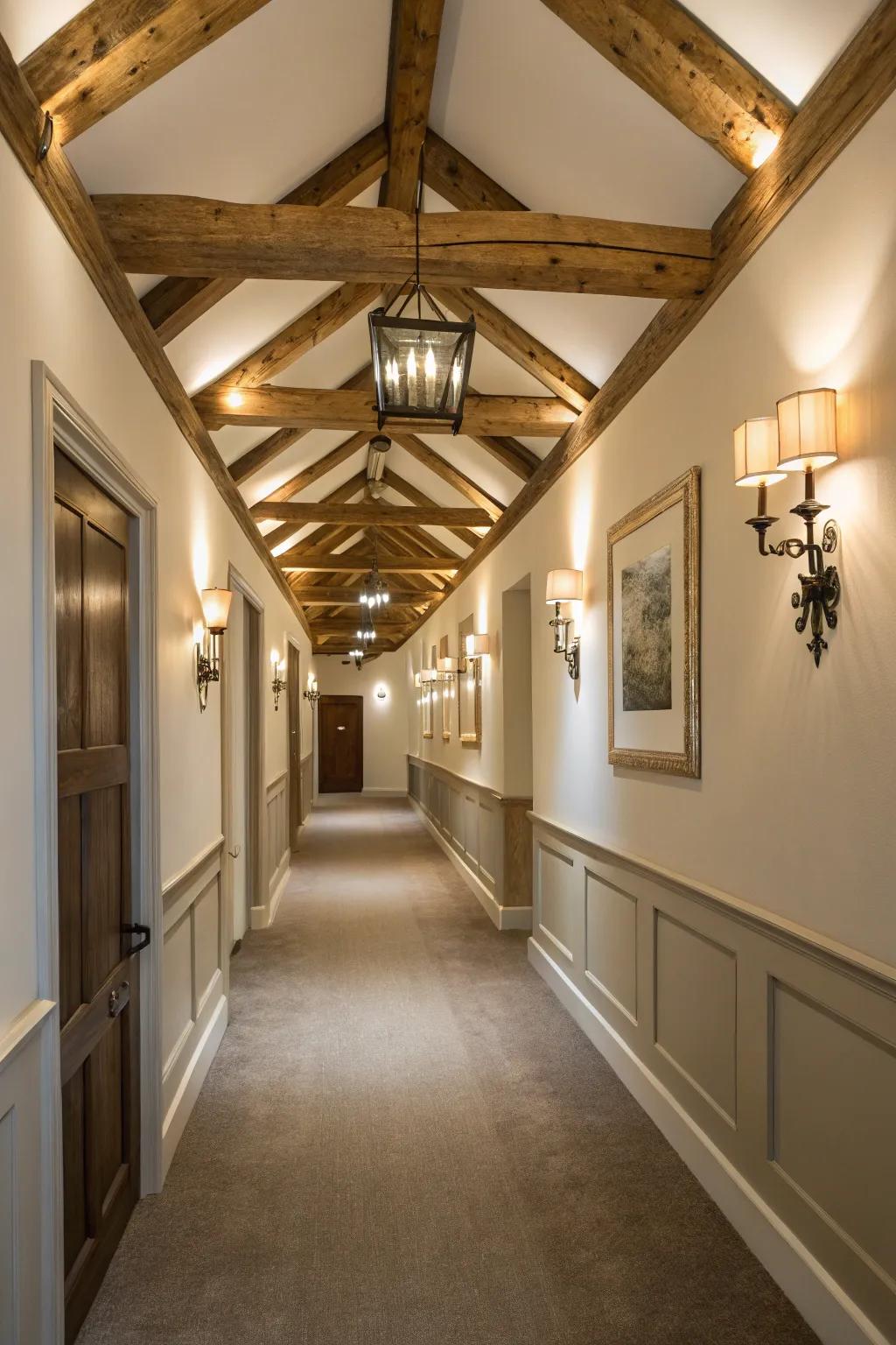 Save space with classy wall lights.