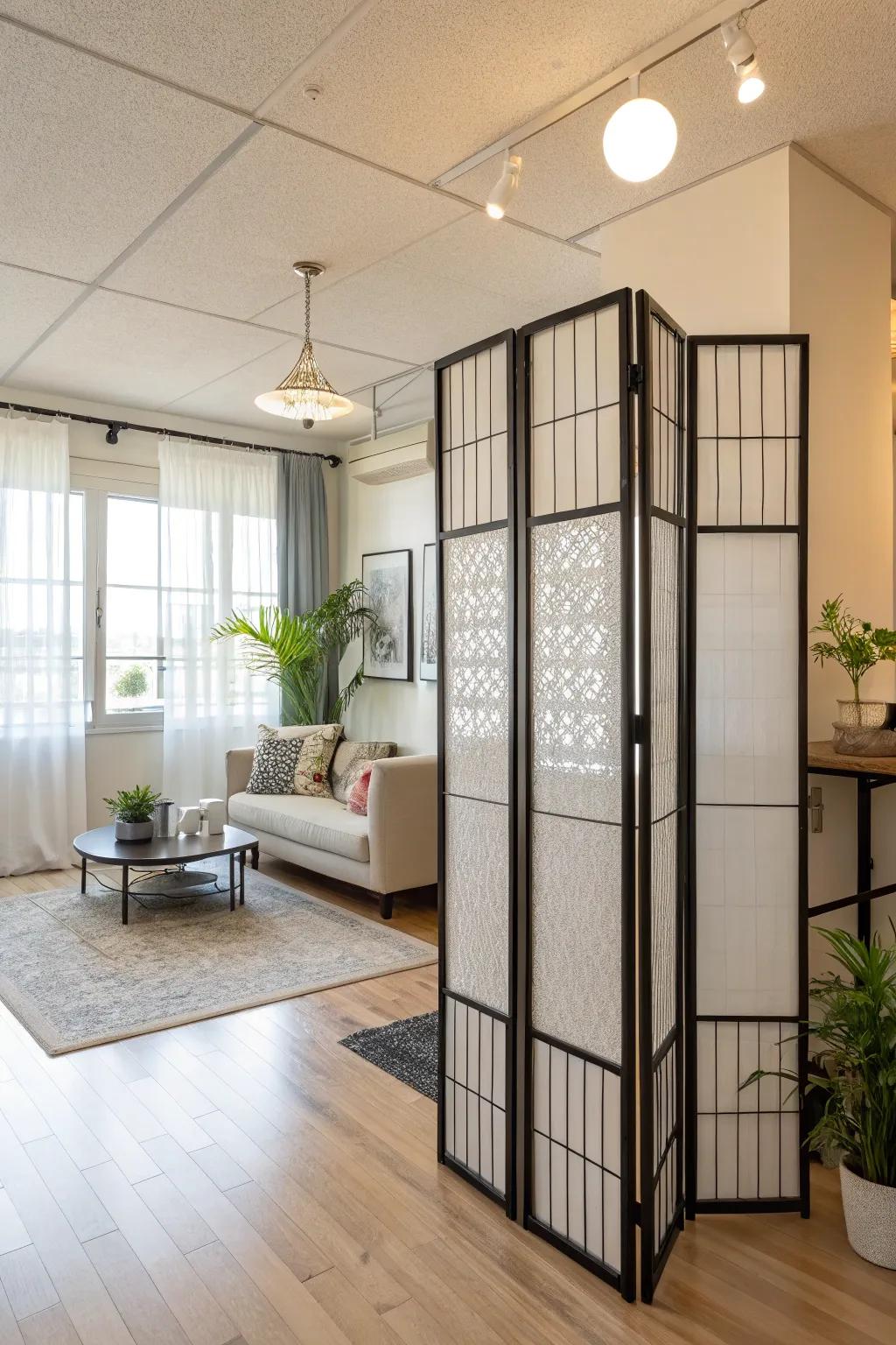 Design privacy using a fashionable area divider.