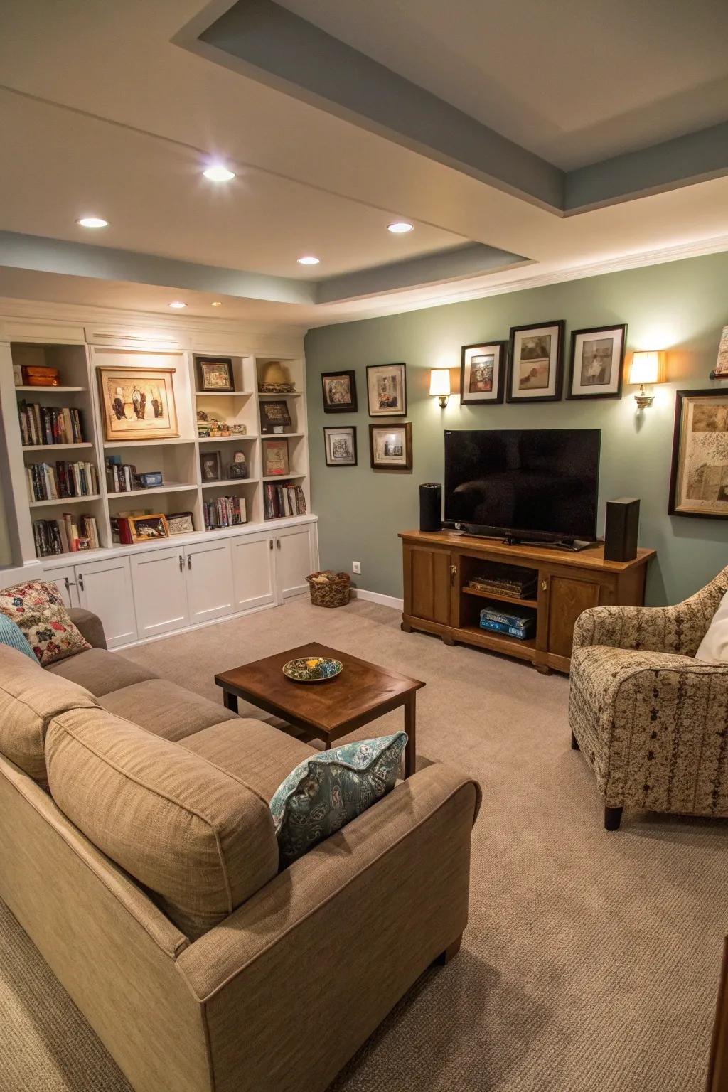 Basement transformations add valuable living space to small houses.