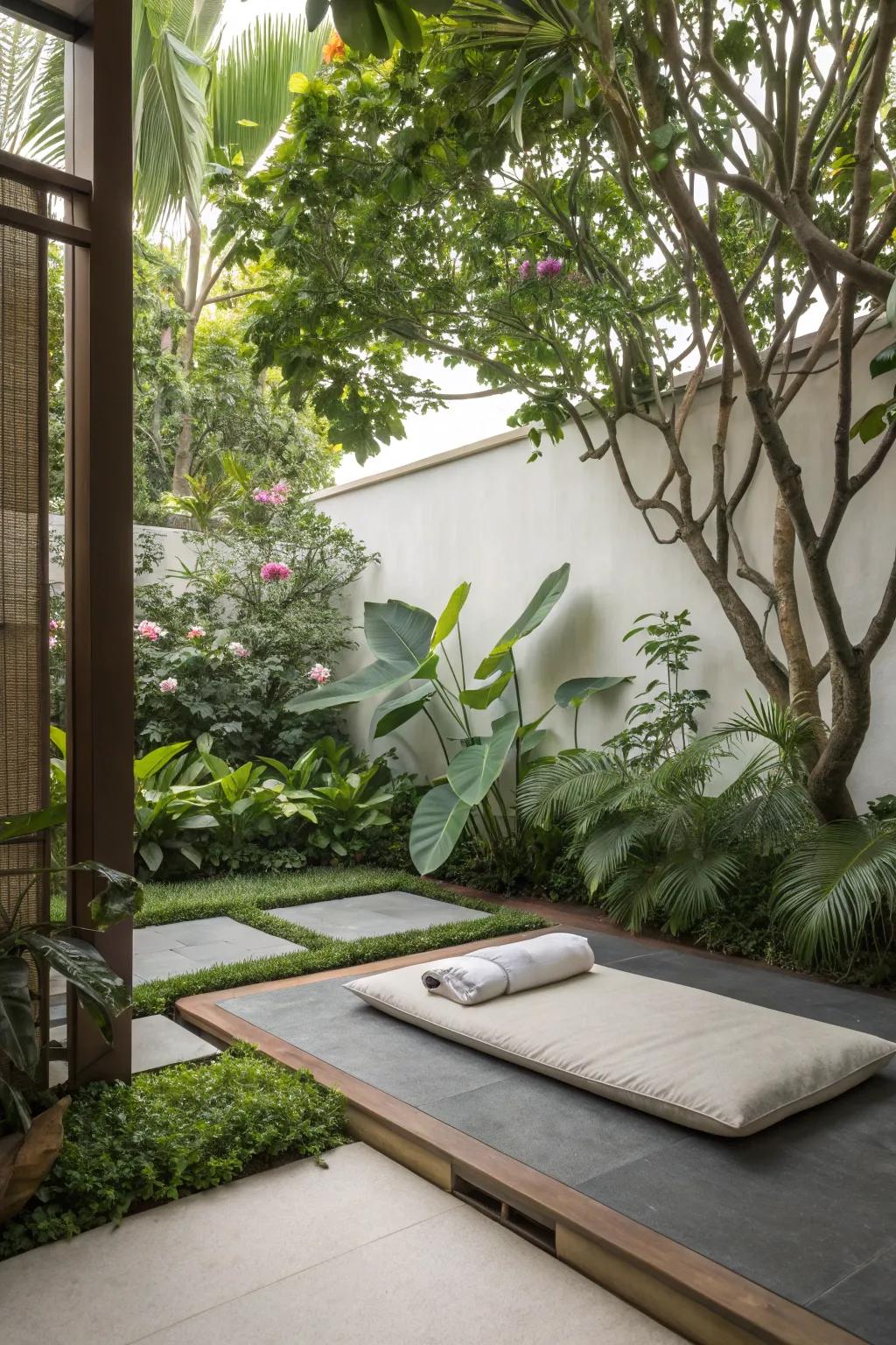 Discover peace in a peaceful reflection nook.