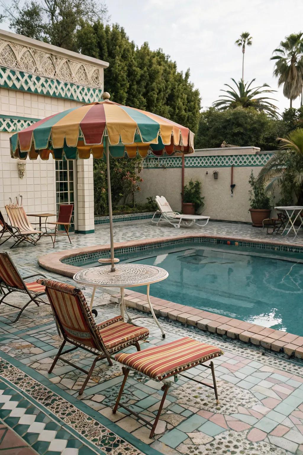 Bring back the charm of yesteryears with a vintage pool.