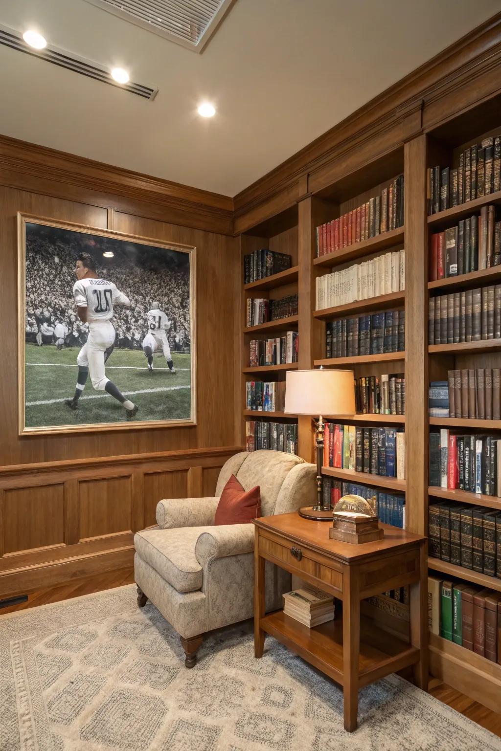 Relive notable incidents in athletic chronicles through graphic arts.