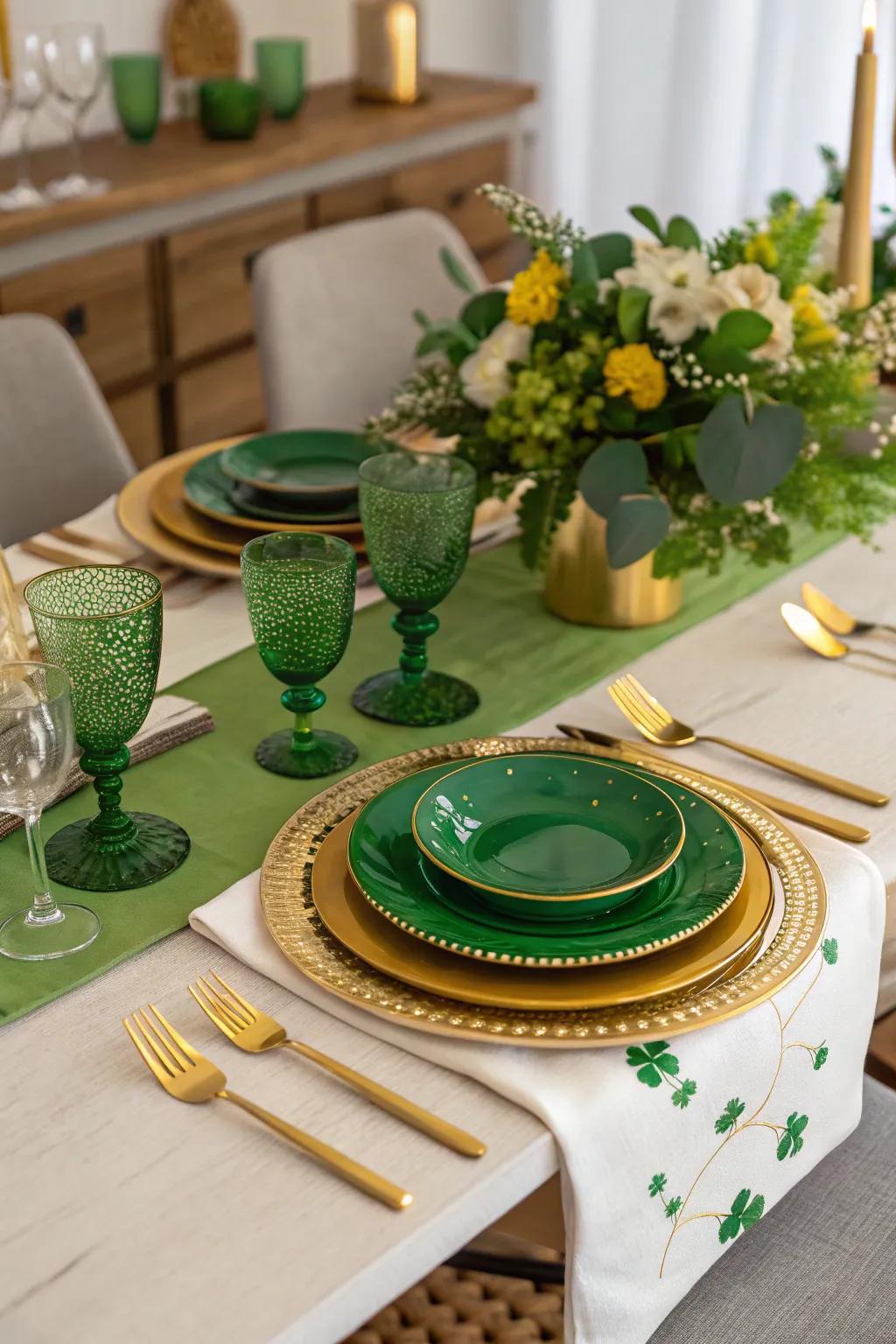 A sophisticated table display for a festive meal.