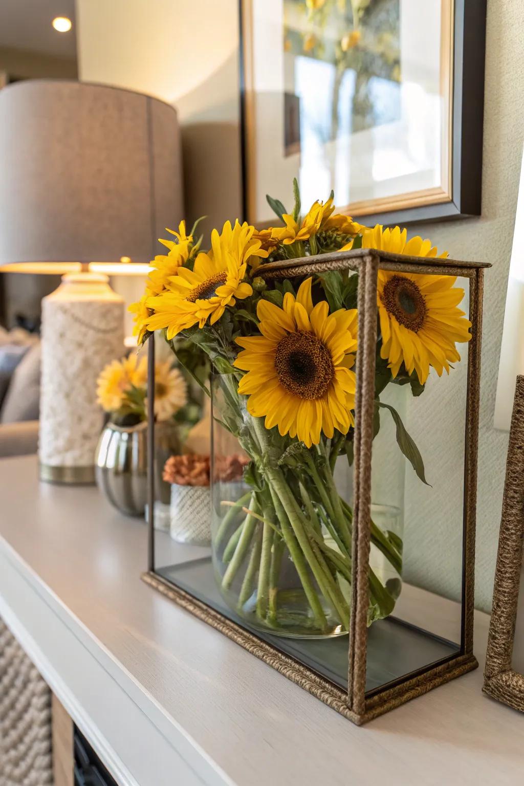 Stunning kept sunny blooms for your home.